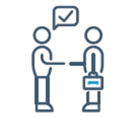 Icon of two people shaking hands