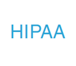Letters spelling HIPAA