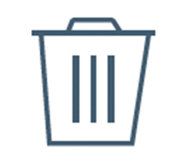 Icon of a trash can