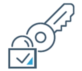 Icon of a lock and key