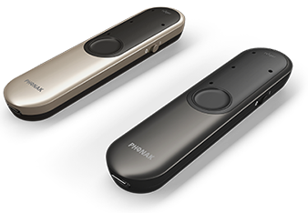 Een productfoto van een zwarte en champagnekleurige Roger On