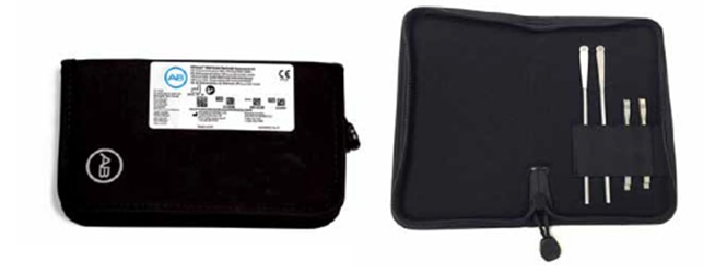 HiRes Ultra Magnet Tool Kit contains Two (2) Magnet Insertion Tools and Two (2) Magnet Pusher Tools