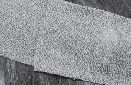 Patient headpiece under bandage