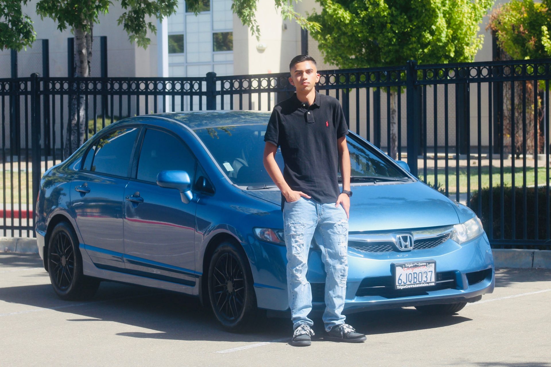 ivan and blue honda 