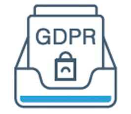 Icon of a file cabinet labeled GDPR