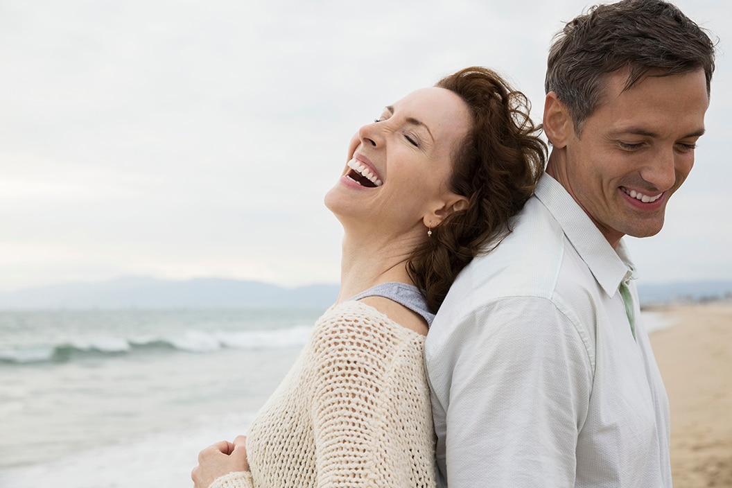 adult couple on a beach