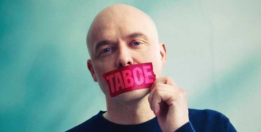 Taboe met presentator Philippe Geubels ©vrt.be